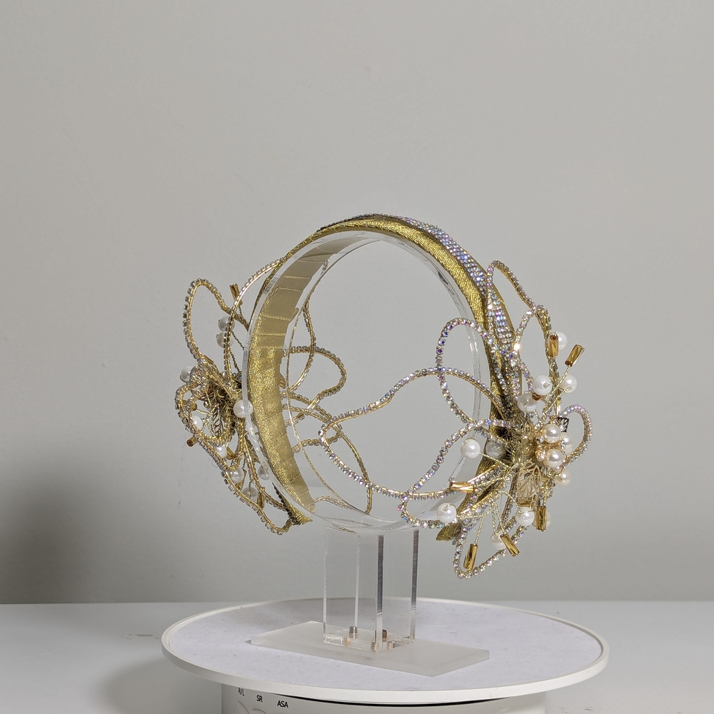 Elegant Gold and Silver Headband